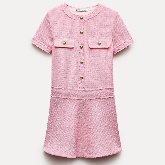 BLOGGERS FAV ZARA TEXTURED WEAVE STRUCTURED DRESS - Picture 5 of 6